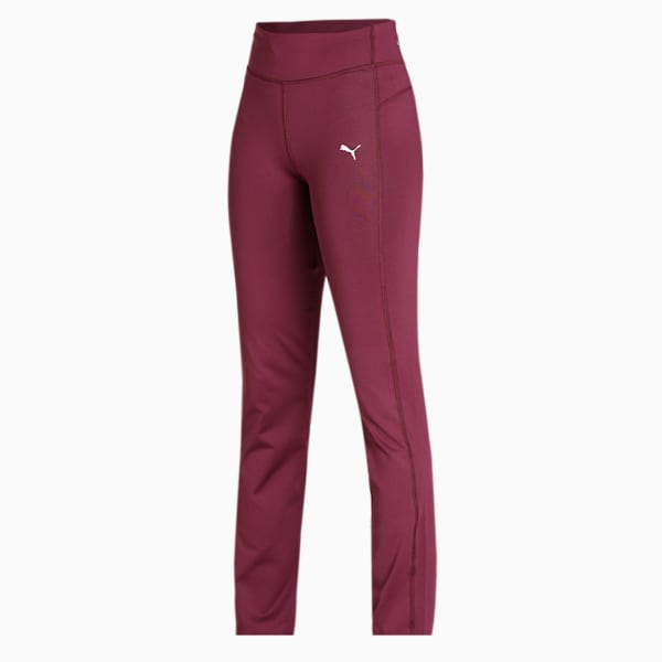 Women's Straight Leg Pants, Grape Wine, extralarge-IND