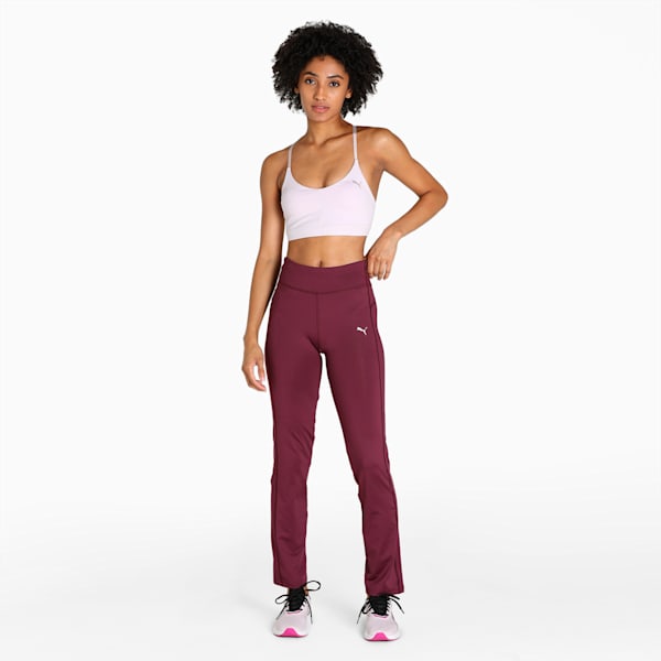 Women's Straight Leg Pants, Grape Wine, extralarge-IND