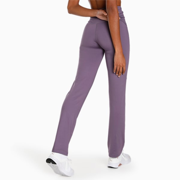 Women's Straight Leg Pants, Purple Charcoal, extralarge-IND