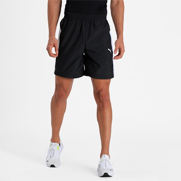 Zippered Regular Fit Woven Men's Shorts, Puma Black
