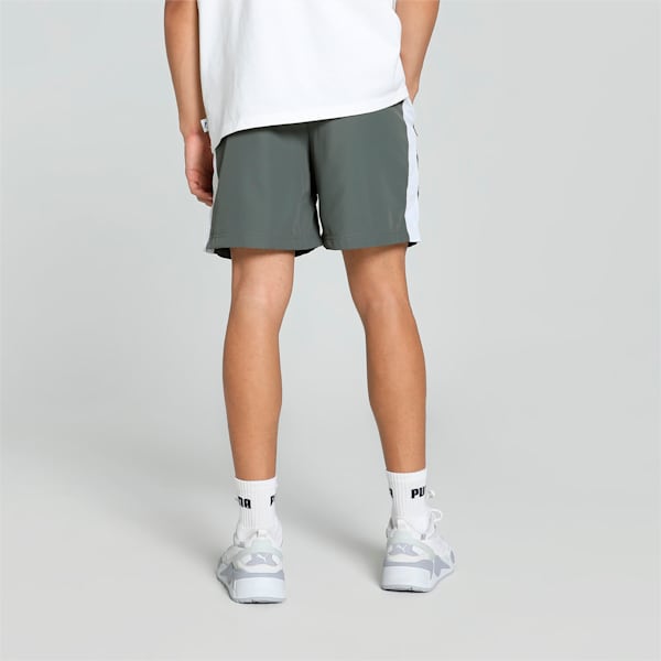 Zippered Woven Men's Regular Fit Shorts, Mineral Gray, extralarge-IND