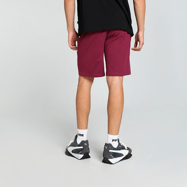 Zippered Jersey Men's Regular Fit Shorts, Team Regal Red, extralarge-IND