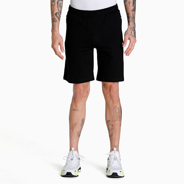 Zippered Jersey Men's Regular Fit Shorts, PUMA Black, extralarge-IND