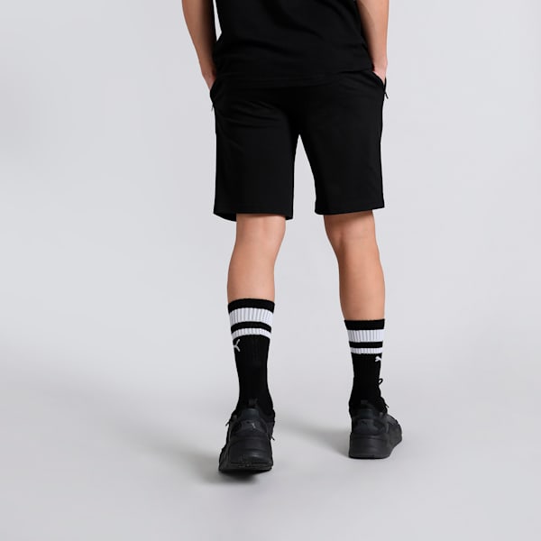 Zippered Jersey Men's Regular Fit Shorts, PUMA Black, extralarge-IND