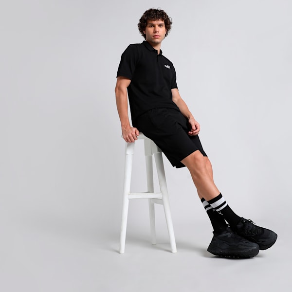Zippered Jersey Men's Regular Fit Shorts, PUMA Black, extralarge-IND