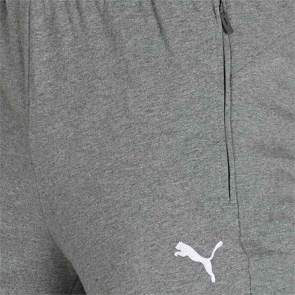 Zippered Jersey Men's Regular Fit Sweatpants, Medium Gray Heather, extralarge-IND