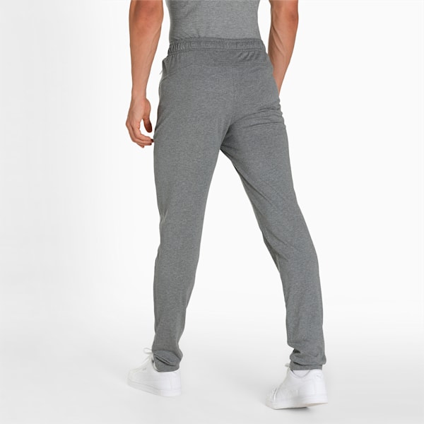Zippered Jersey Men's Regular Fit Sweatpants, Medium Gray Heather, extralarge-IND