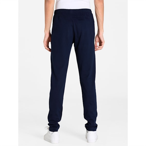 Zippered Jersey Men's Regular Fit Sweatpants, Peacoat, extralarge-IND