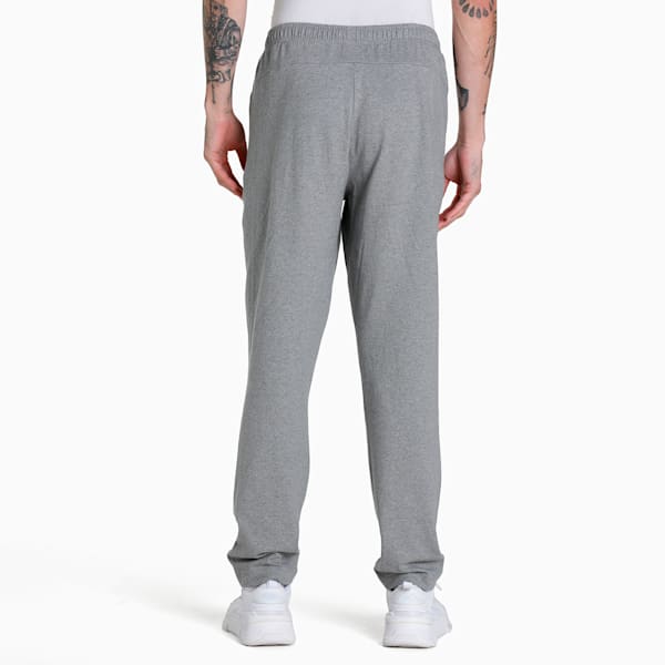 Zippered Jersey Men's Regular Fit Sweatpants, Medium Gray Heather, extralarge-IND