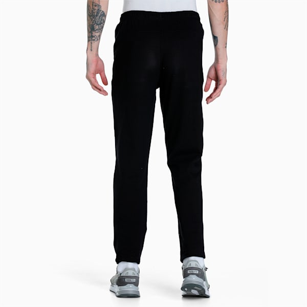 Zippered Jersey Men's Regular Fit Sweatpants, Puma Black, extralarge-IND