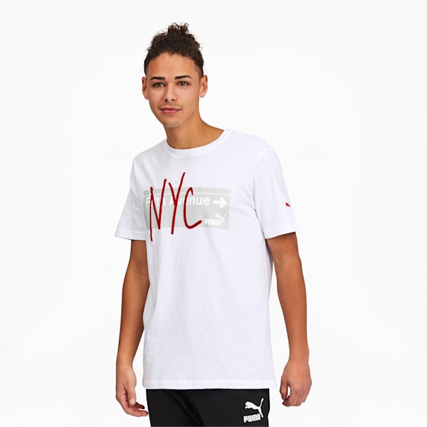 NYC Fifth Ave Men's Tee, Puma White, extralarge