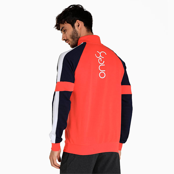 One8 Virat Kohli Men's Full Zip Jacket, Hot Coral