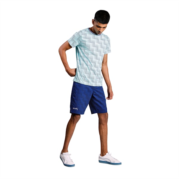 One8 Virat Kohli Men's Chino Shorts, Elektro Blue, extralarge-IND