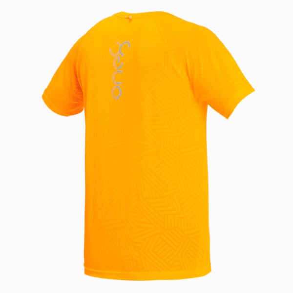 PUMA x one8 Men's Jacquard Slim Fit T-Shirt, Zinnia, extralarge-IND