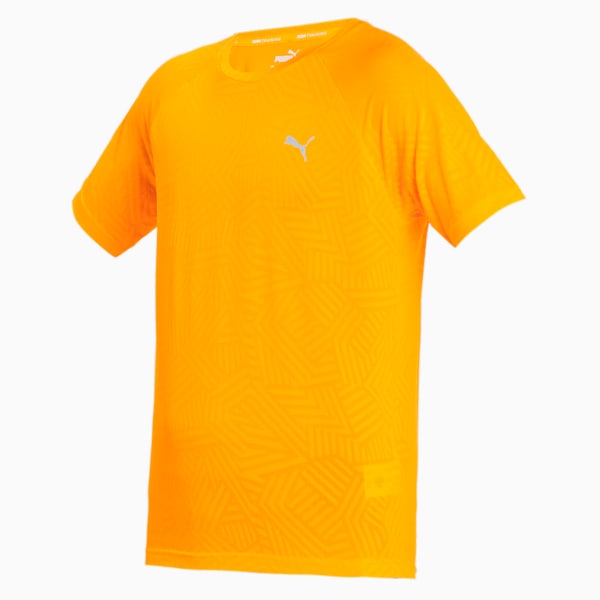 PUMA x one8 Men's Jacquard Slim Fit T-Shirt, Zinnia, extralarge-IND