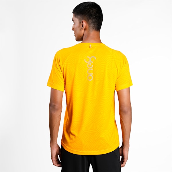 PUMA x one8 Men's Jacquard Slim Fit T-Shirt, Zinnia, extralarge-IND