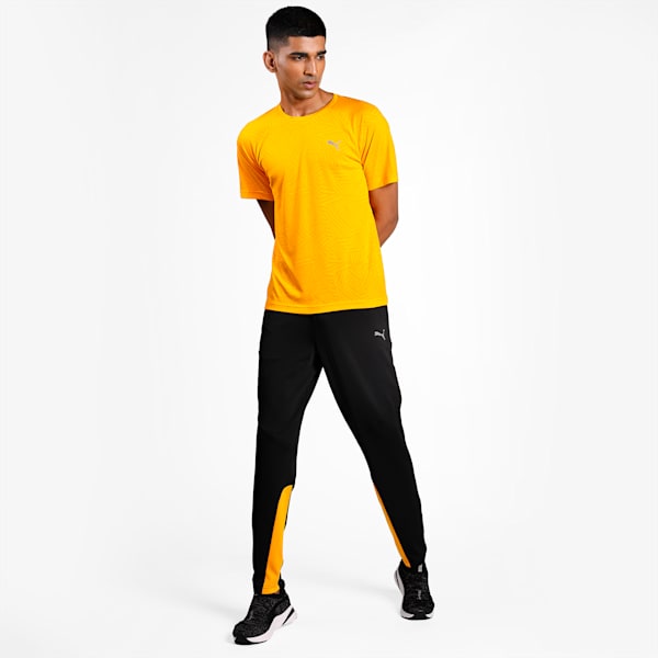 PUMA x one8 Men's Jacquard Slim Fit T-Shirt, Zinnia, extralarge-IND