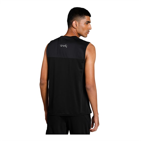 PUMA x one8 Men's Sleeveless T- Shirt, Puma Black, extralarge-IND
