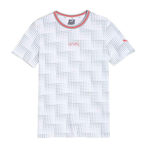 PUMA x one8 Boy's Printed T-shirt, Puma White, extralarge-IND