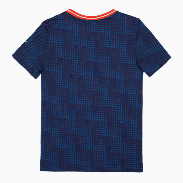 PUMA x one8 Boy's Printed T-shirt, Elektro Blue, extralarge-IND