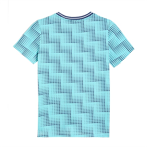 PUMA x one8 Boy's Printed T-shirt, Angel Blue, extralarge-IND