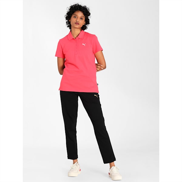 PUMA Women's Regular Fit Polo, Paradise Pink, extralarge-IND