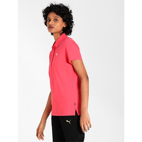 PUMA Women's Regular Fit Polo, Paradise Pink, extralarge-IND
