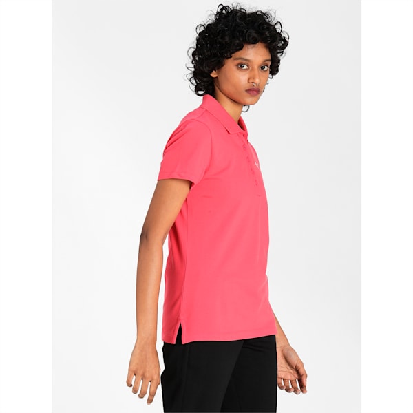 PUMA Women's Regular Fit Polo, Paradise Pink, extralarge-IND