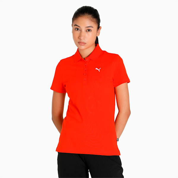 PUMA Women's Regular Fit Polo, Firelight, extralarge-IND
