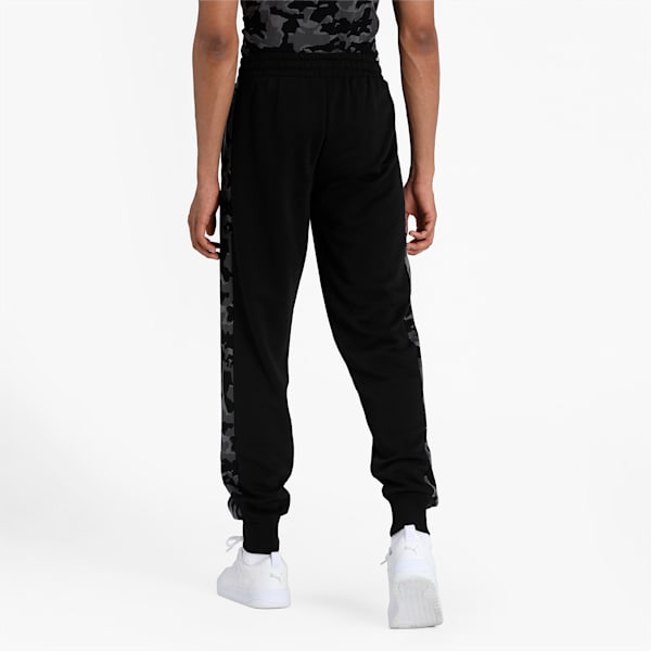 Core Camo All Over Print Men's Regular Fit Sweatpants, Cotton Black-AOP, extralarge-IND