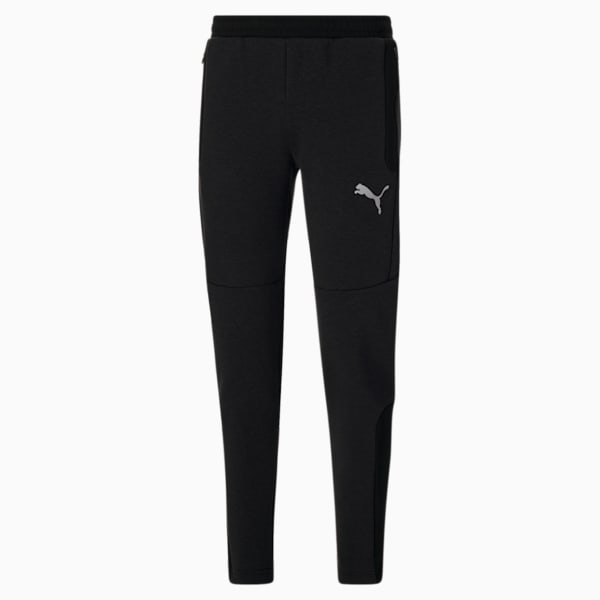 Evostripe Men's Sweatpants, Cotton Black Heather-Black, extralarge