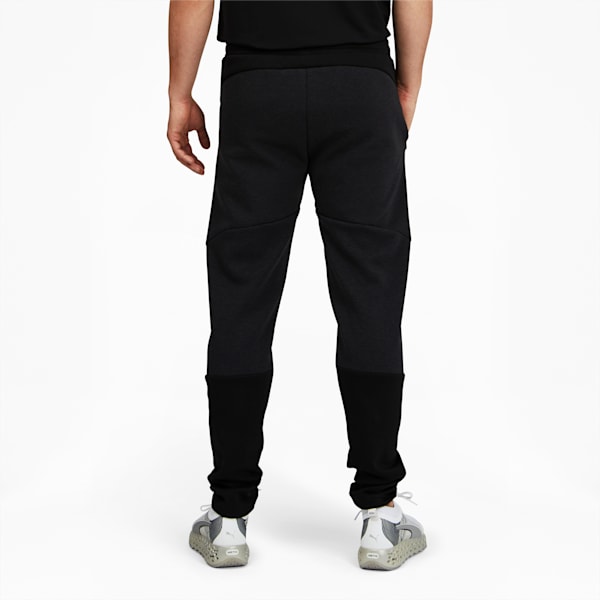 Evostripe Men's Sweatpants, Cotton Black Heather-Black, extralarge
