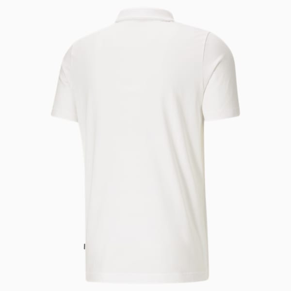 Camiseta tipo polo jersey para hombre Essentials, Puma White, extralarge