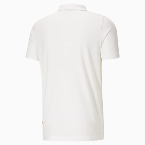 Camiseta tipo polo Essentials para hombre, Puma White