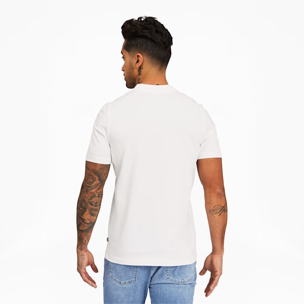 Camiseta tipo polo Essentials para hombre, Puma White