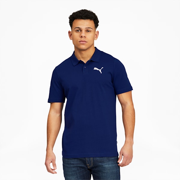 Essentials Men's Jersey Polo, Elektro Blue, extralarge