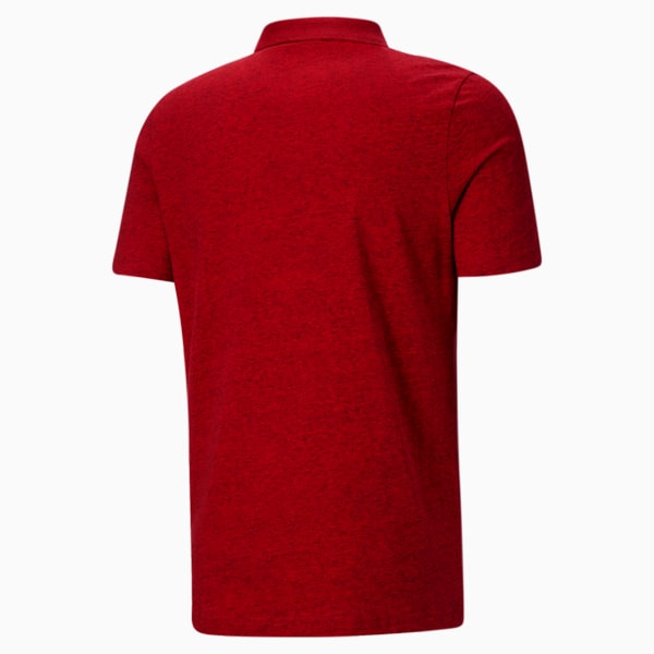 Essentials Men's Heather Polo, High Risk Red Heather, extralarge