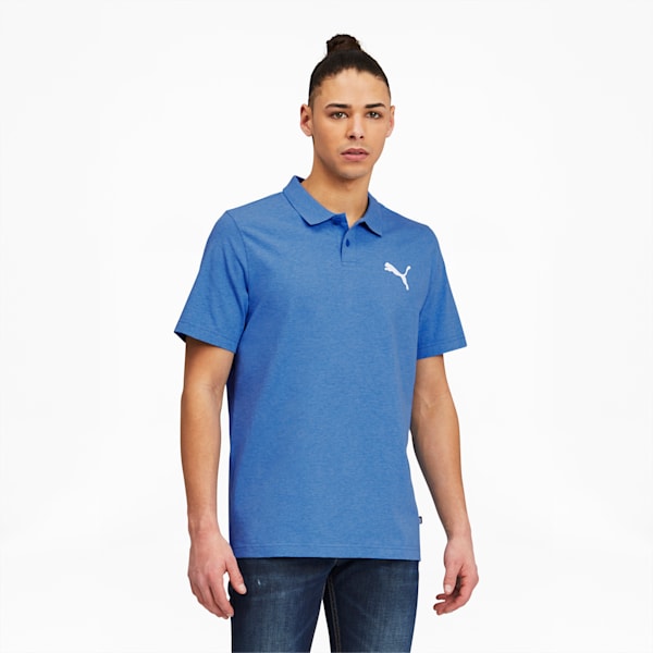 Essentials Men's Heather Polo, Star Sapphire Heather, extralarge