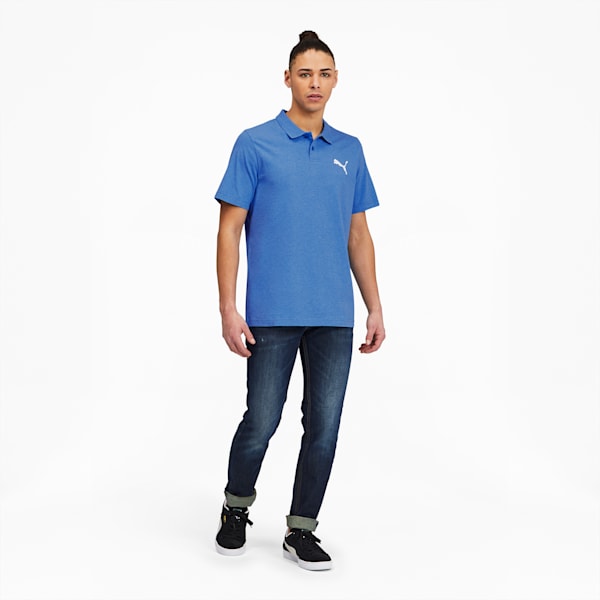 Essentials Men's Heather Polo, Star Sapphire Heather, extralarge