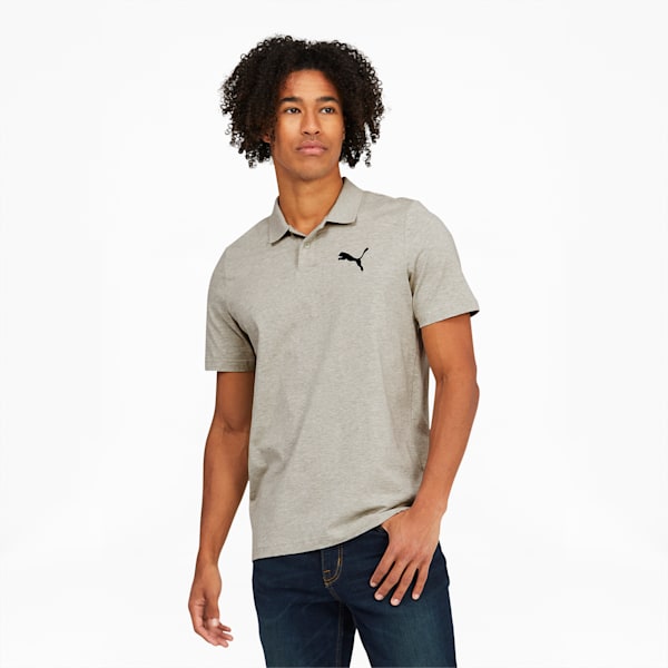 Essentials Men's Heather Polo, Spring Moss Heather, extralarge