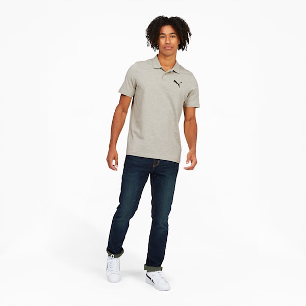 Essentials Men's Heather Polo, Spring Moss Heather, extralarge