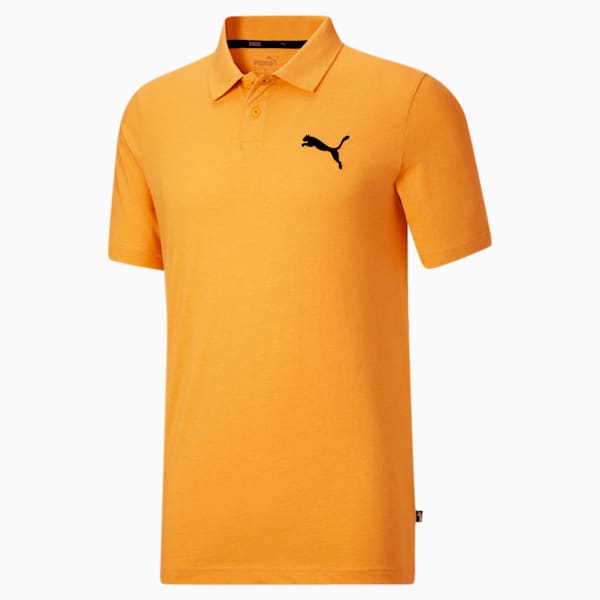 Essentials Men's Heather Polo, Tangerine Heather, extralarge