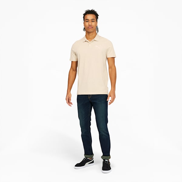 Essentials Men's Heather Polo, Putty Heather, extralarge