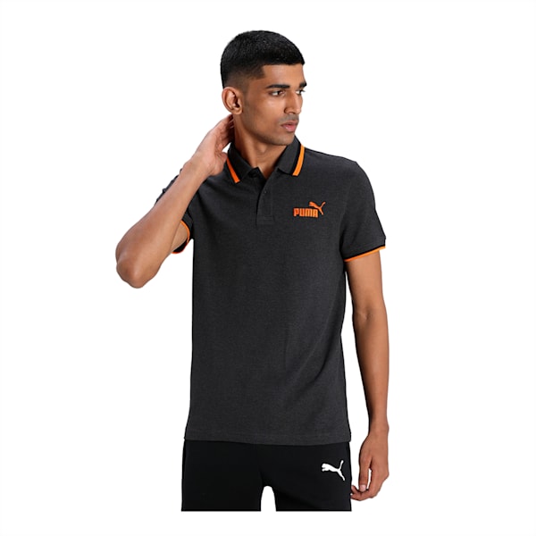 Men's Tipping Polo, Dark Gray Heather, extralarge-IND