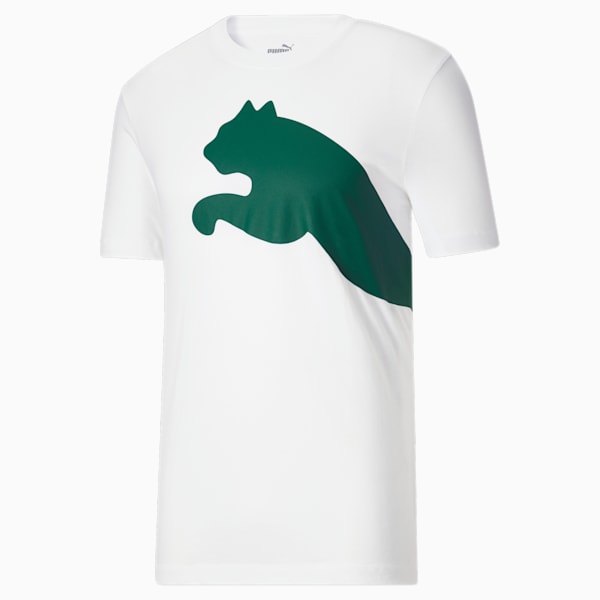 Oversized Logo Men's Tee, Puma White, extralarge