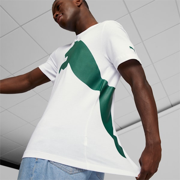 Oversized Logo Men's Tee, Puma White, extralarge