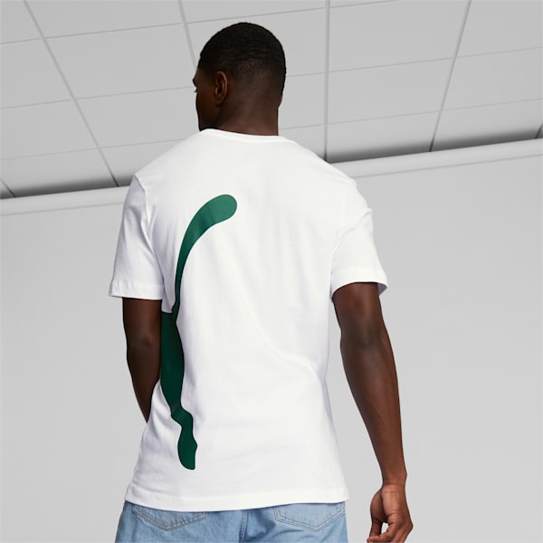 Oversized Logo Men's Tee, Puma White, extralarge