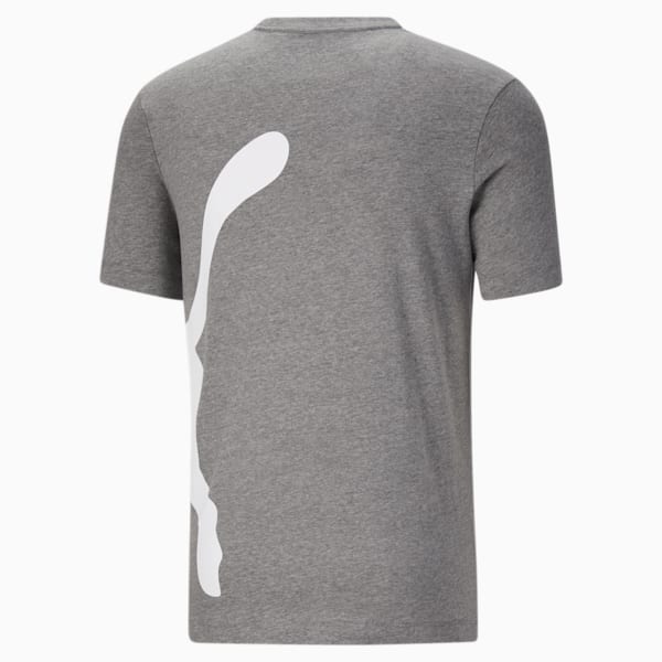 Camiseta con logo extragrande para hombre, Medium Gray Heather