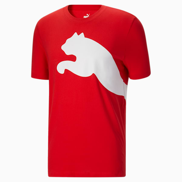 Camiseta con logo extragrande para hombre, Rojo para todo momento