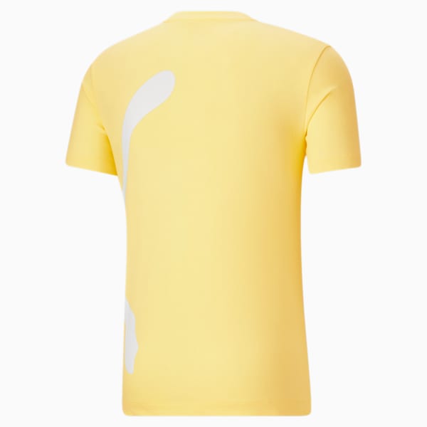 Oversized Logo Men's Tee, Yellow Pear, extralarge